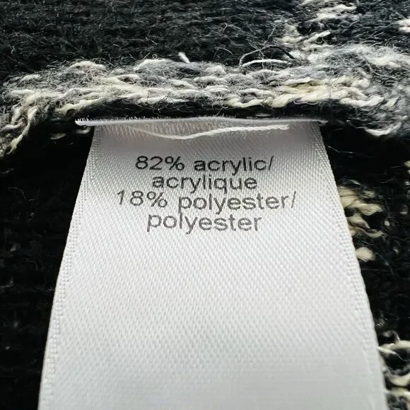 Maurices Black & Gray Soft Cozy Aztec Southwestern Long Cardigan Sweater - XXL - Picture 9 of 10